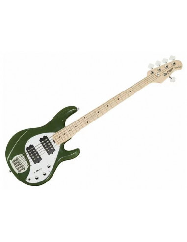 STERLING BY MUSIC MAN StingRay5 Ray5 HH 5 Corde Olive Tastiera Acero