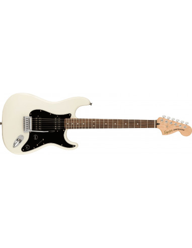Squier Affinity Series Stratocaster HH Laurel Fingerboard, Black Pickguard, Olympic White