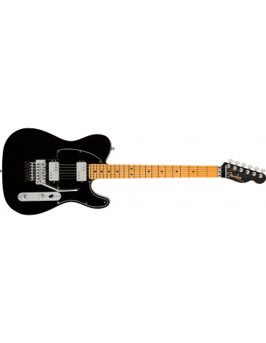 Fender AMERICAN ULTRA LUXE TELECASTER FLOYD ROSE HH Maple Fingerboard, Mystic Black