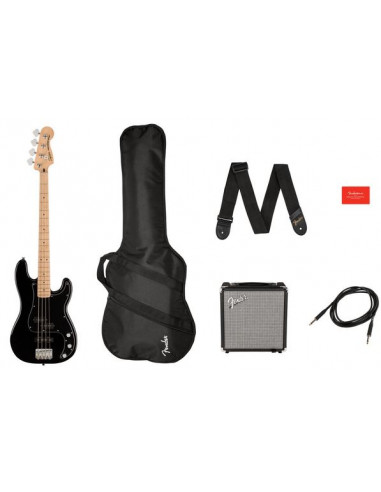 Squier Affinity Precision PJ Bass MN Black R15 Pack