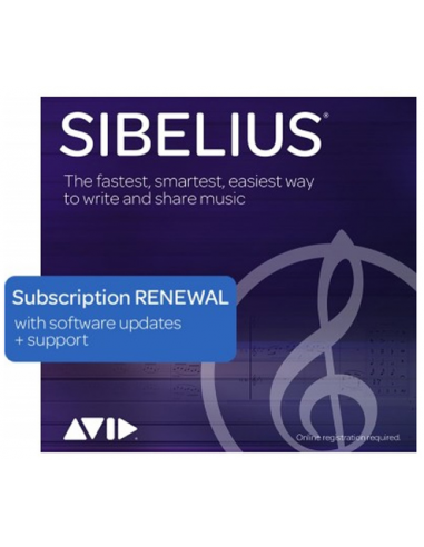 AVID Sibelius 1-Year Subscription Renewal