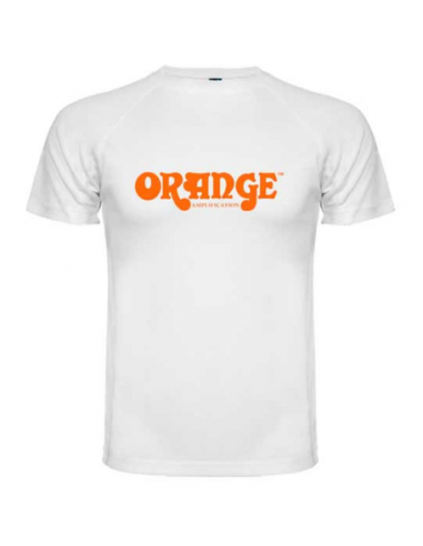 ORANGE Orange T-shirt White L