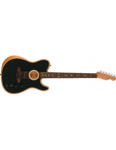 Fender Acoustasonic Player Telecaster Rosewood Fingerboard, Brushed Black