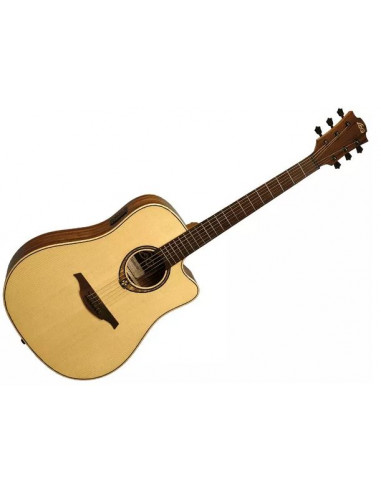 LAG T318DCE Tramontane 318 Dreadnought Cutaway Electro Natural