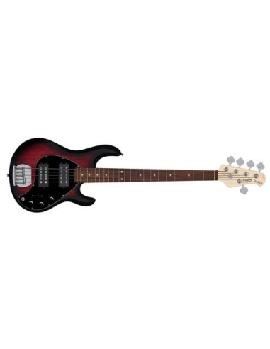 STERLING BY MUSIC MAN StingRay5 HH RAY5HH Ruby Red Burs Sat