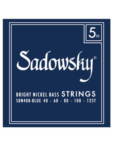 Sadowsky SBN45B Corde basso elettrico 45-130 Black Label Nickel