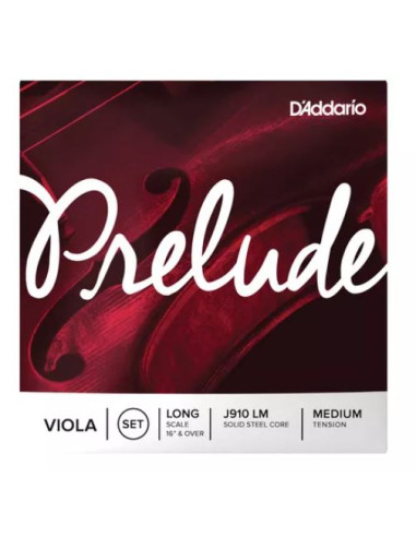 D'ADDARIO J910 LM Prelude Viola String Set, Long Scale, Medium Tension