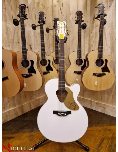 Gretsch G5022CWFE-12 RANCHER FALCON ACOUSTIC / ELECTRIC 12-STRING Cutaway Electric, Fishman Pickup System, White
