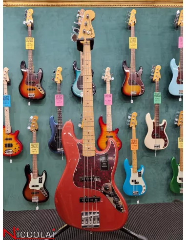 Fender Player Plus Active Jazz Bass Maple Fingerboard, Aged Candy Apple Red