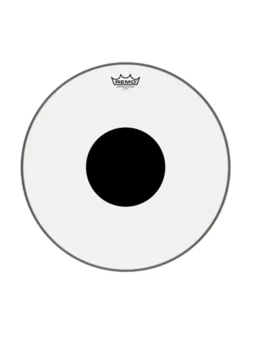 REMO 14" CONTROLLED SOUND Clear Black Dot