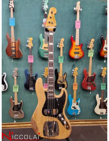 Fender Custom Shop Limited Edition Custom Jazz Bass Heavy Relic Round-Lam RW Aged Natural