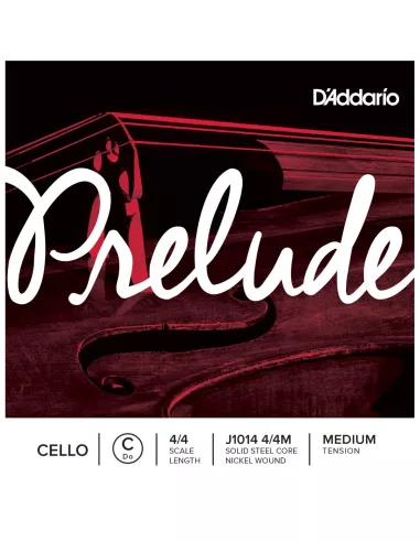 D'Addario Corda singola DO Prelude per violoncello, scala 3/4, tensione media