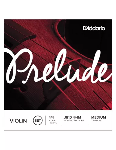 D'Addario Set di corde Prelude per violino, scala 4/4, tensione media