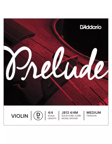 D'Addario Corda singola RE Prelude per violino, scala 4/4, tensione media
