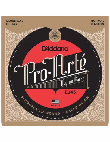 D'Addario EJ45 Pro-Arte in nylon per chitarra classica, tensione normale