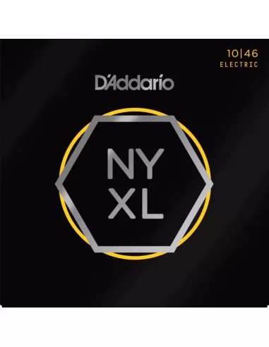 D'Addario NYXL1046 - Corde avvolte in nickel per chitarra elettrica, scalatura leggera normale, 10-46