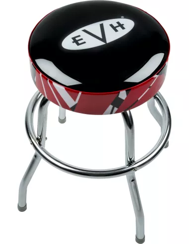 EVH Logo Barstool with Striped Trim, 24"