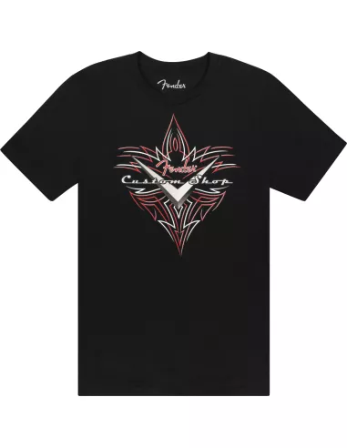 FENDER Custom Shop Pinstripe T-Shirt Black L