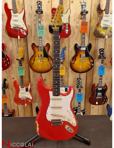 Fender F22 Limited Edition  64 Stratocaster Relic Aged Fiesta Red