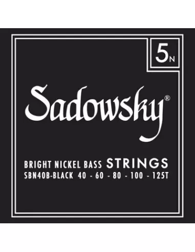 Sadowsky SBN40B Corde basso elettrico 40-125 Black Label Nickel