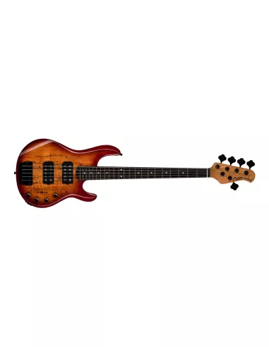 STERLING BY MUSIC MAN - RAY35HH SPALTED MAPLE BLOOD ORANGE BURST