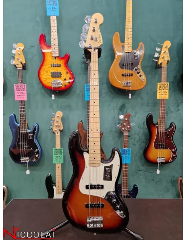Fender Player Jazz Bass 3-C Sunburst, Maple