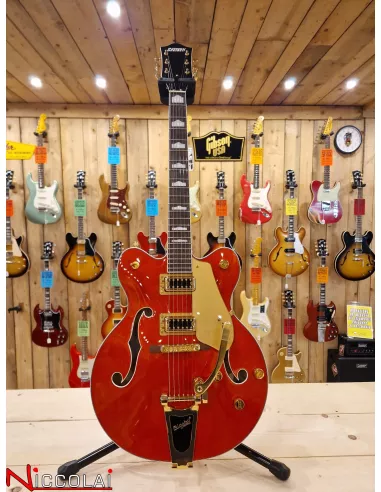 GRETSCH G5422TG Electromatic Classic Hollow Body Double-Cut with Bigsby and Gold Hardware Laurel Fingerboard Orange Stain USED
