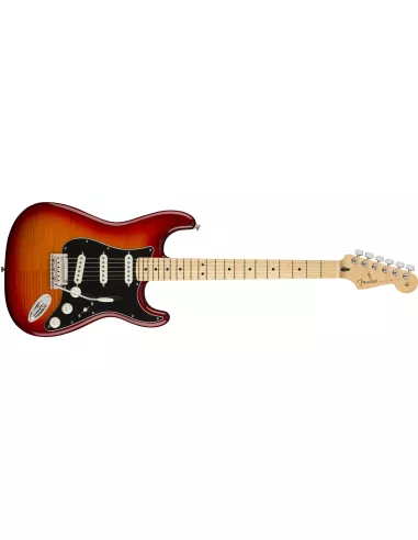 Fender Player Stratocaster Plus Top, Aged Cherry Burst, Maple