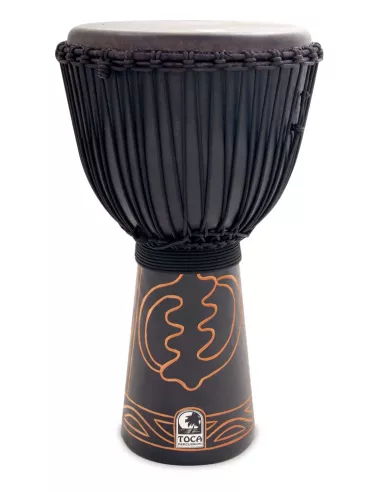 Toca Rope Tuned Black Mamba 13'' Djembe with Pro Bag and Djembe Hat  ABMD-13