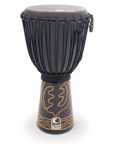 Toca Rope Tuned Black Mamba 12'' Djembe with Pro Bag and Djembe Hat ABMD-12