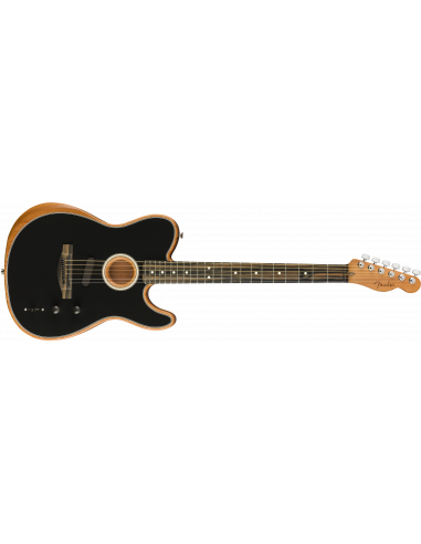 Fender American Acoustasonic Telecaster Ebony Fingerboard, Black