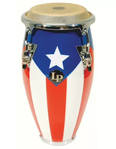 LP Music Collection Mini Tunable Conga Puerto Rican Flag  LPM198-PR