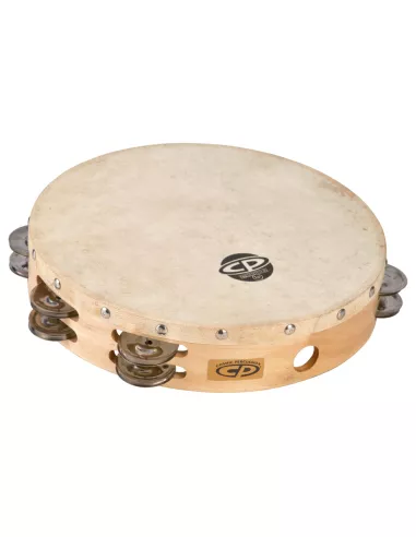 LP CP 10" Wood Headed Tambourine with Double Row Jingles  CP380