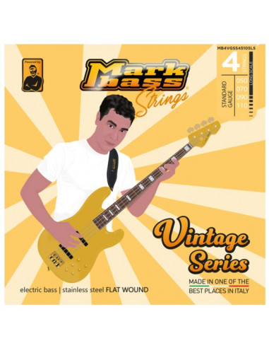 MarkBass electric bass stainless steel FLAT WOUND - 050 070 090 110