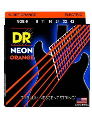DR STRINGS NOE-09 Neon Orange Lite