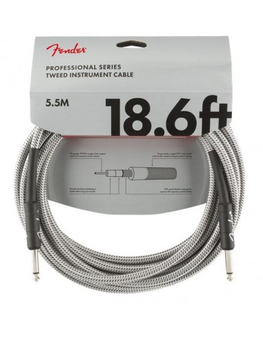 Fender Professional Series Instrument Cable 18.6 White Tweed