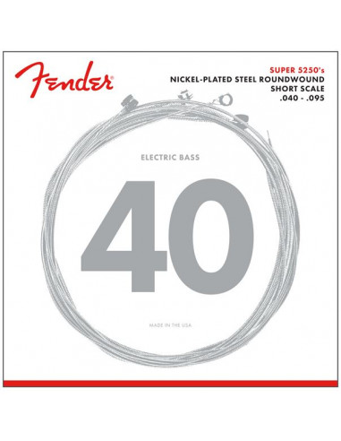Fender Bass Strings 3 40-95 5250 Short Scale Bass