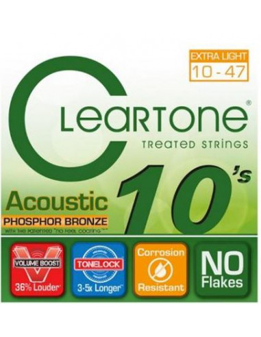 CLEARTONE CL7410 80/20 Bronze Acoustic Strings Extra Light