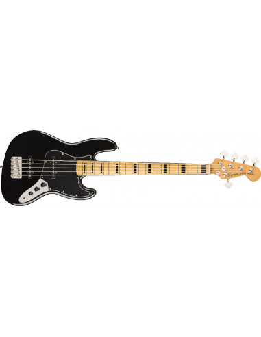 Squier Classic Vibe 70S JAZZ BASS V Maple Fingerboard, Black