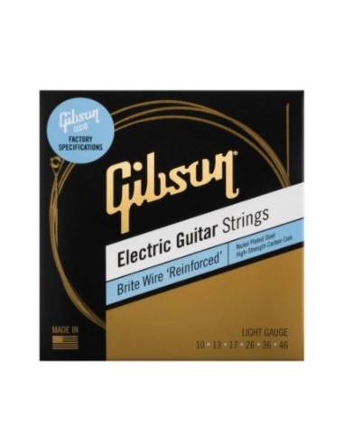 Gibson Brite Wire Reinforced Electric Guitar Strings 10/46